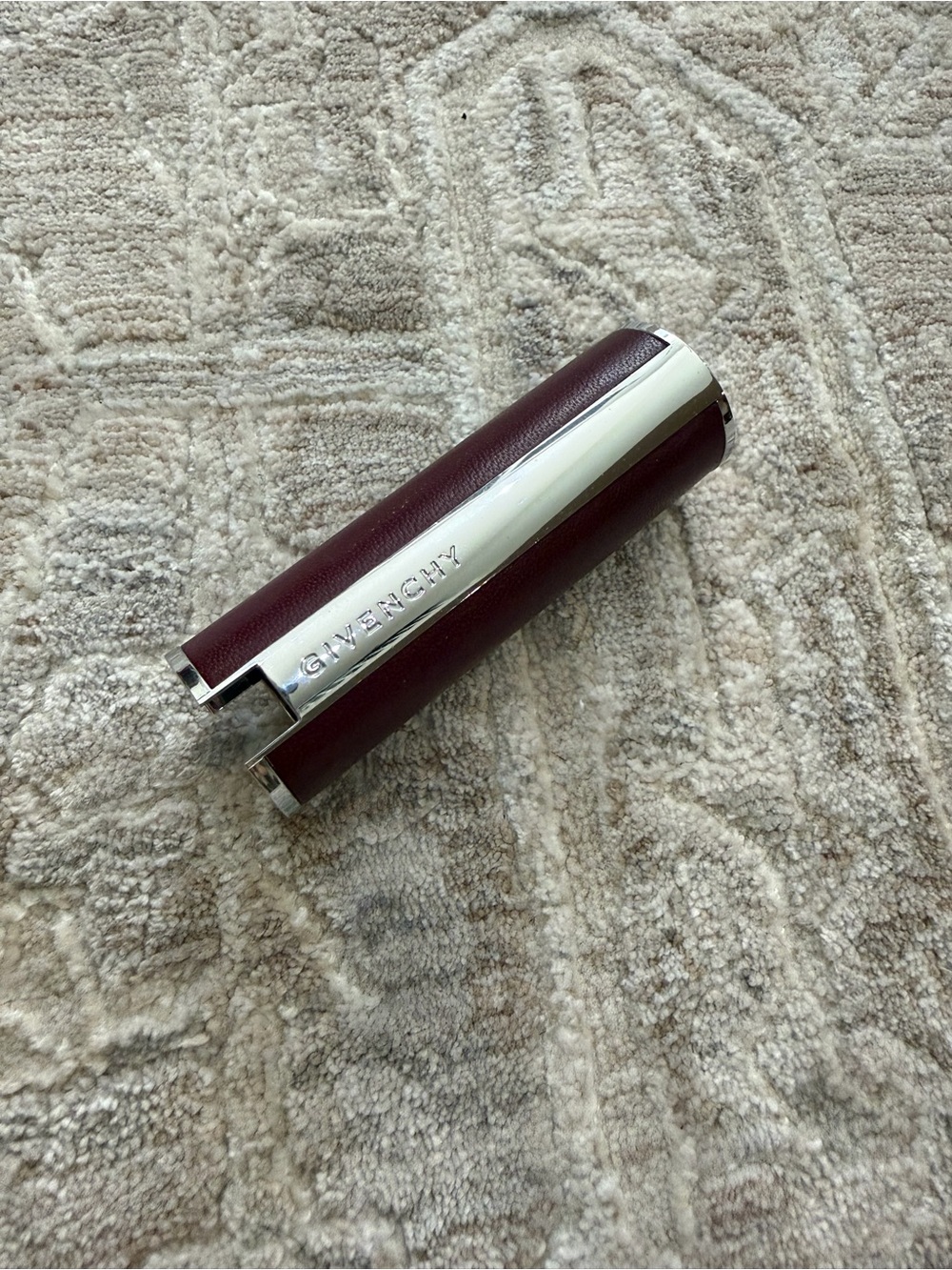 Givenchy Le Rouge Burgundy Leather Lipstick Case Only